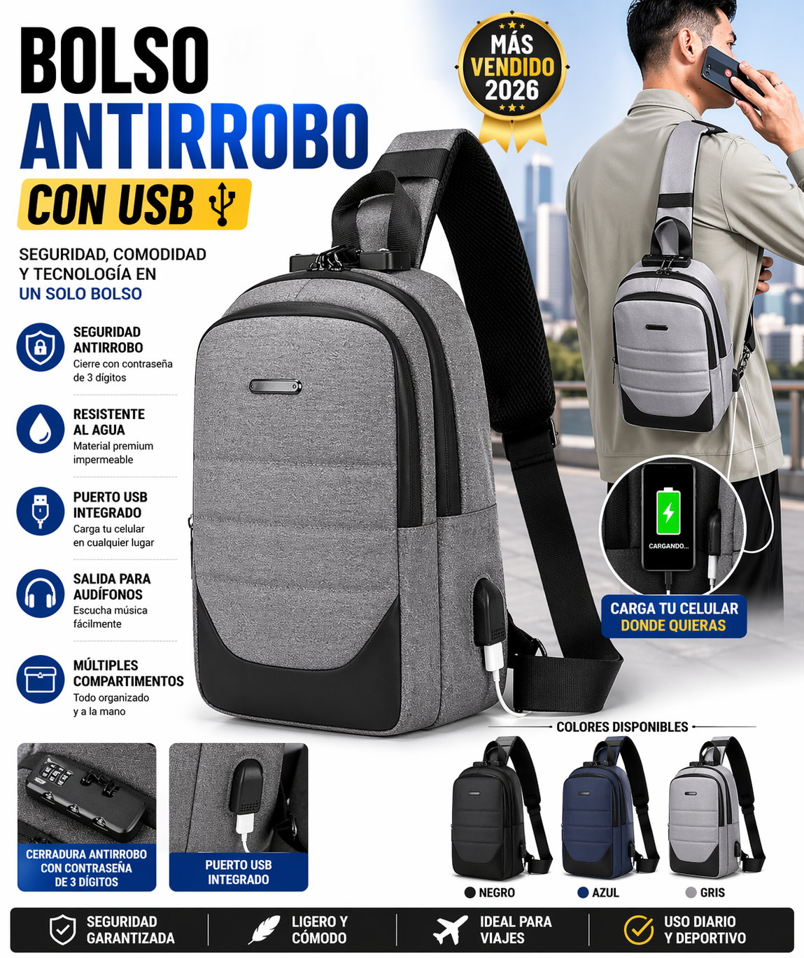 Bolso Riñonera bandolero AD-303
