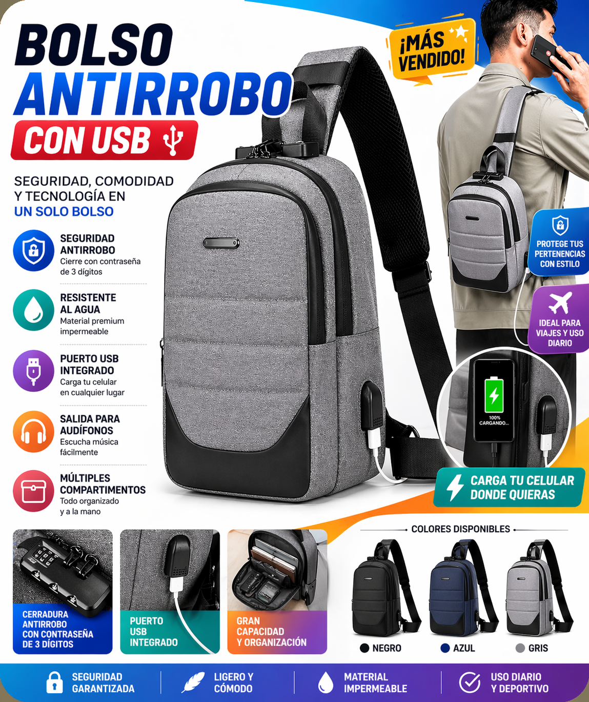 Bolso Riñonera bandolero AD-303