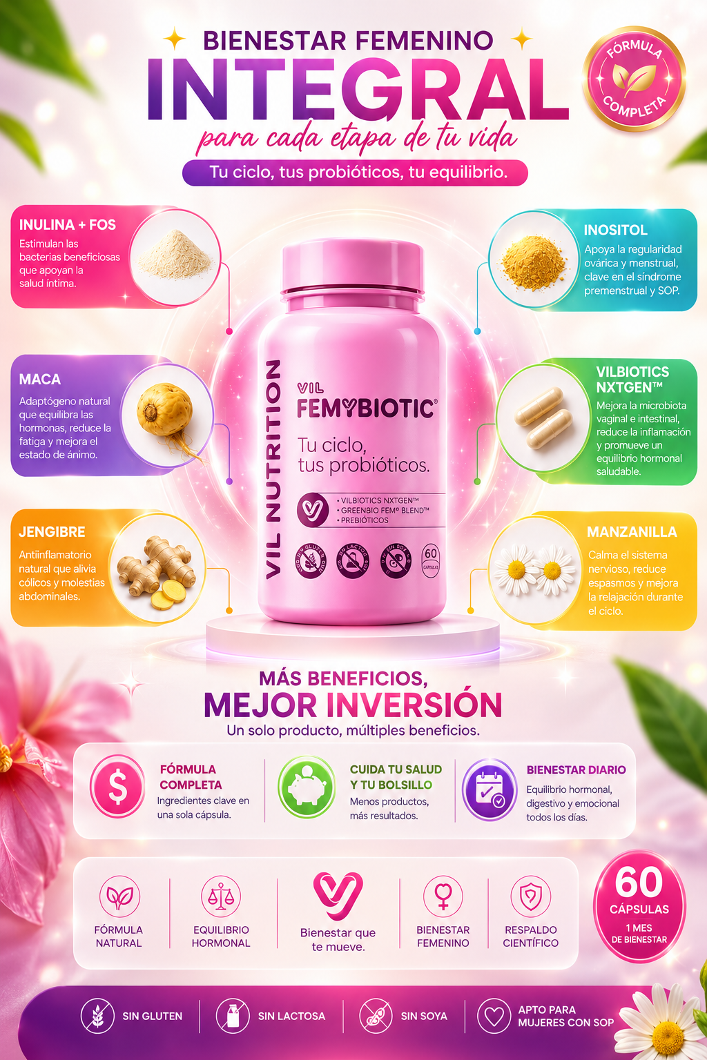 VIL FemYBiotic - Desorden hormonal