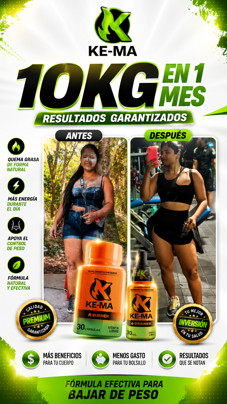 KIT KEMA (quemador+drenador)