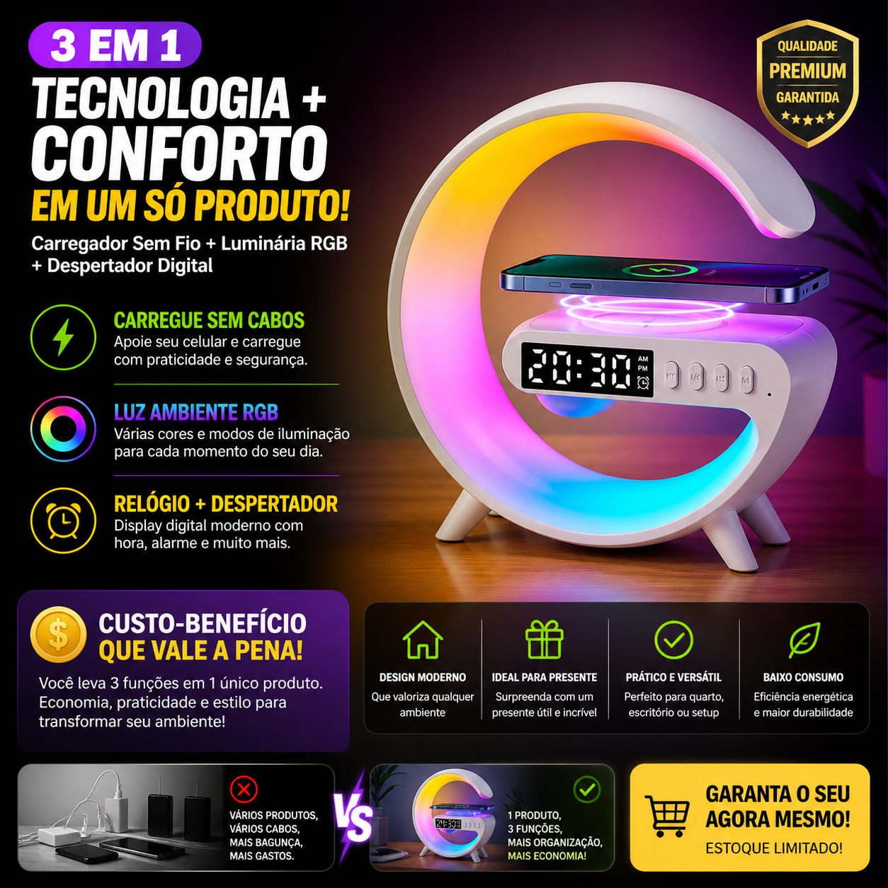 MINI PARLANTE G63 SMART LIGHT