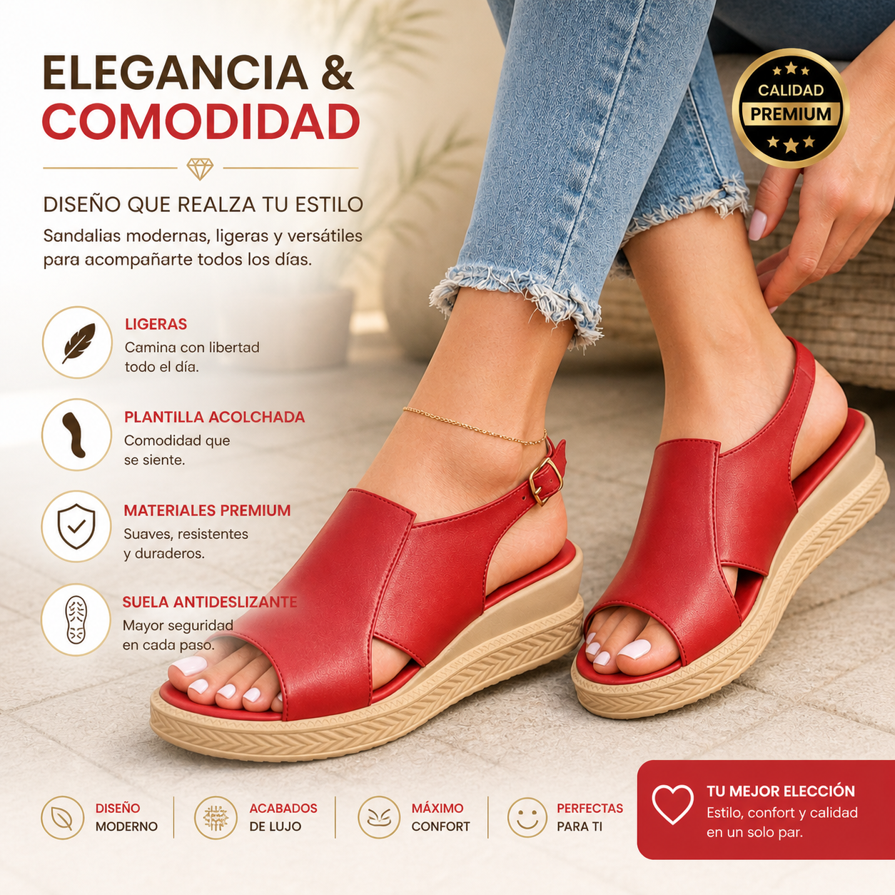 SANDALIA AURA CONFORT
