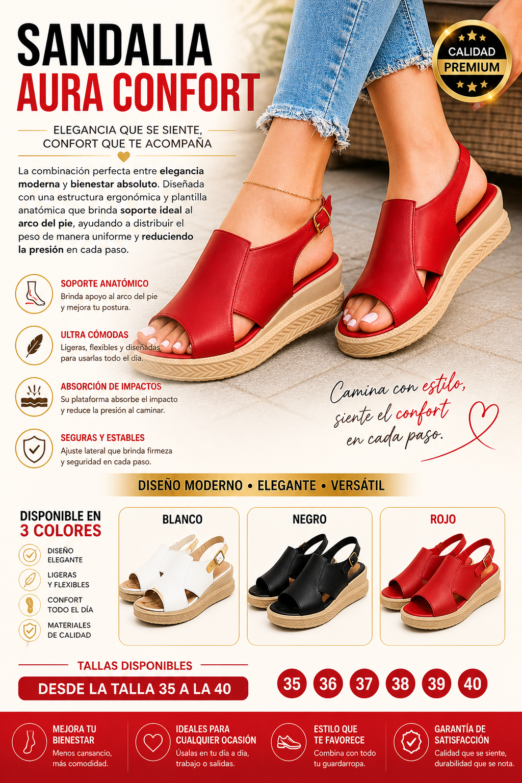 SANDALIA AURA CONFORT