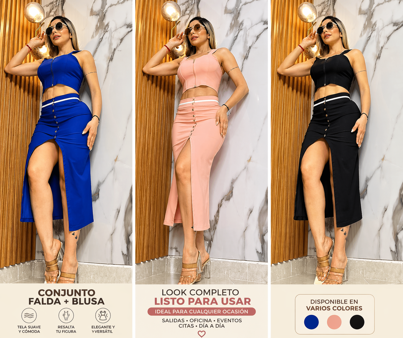 Conjunto  Falda y blusa 2132